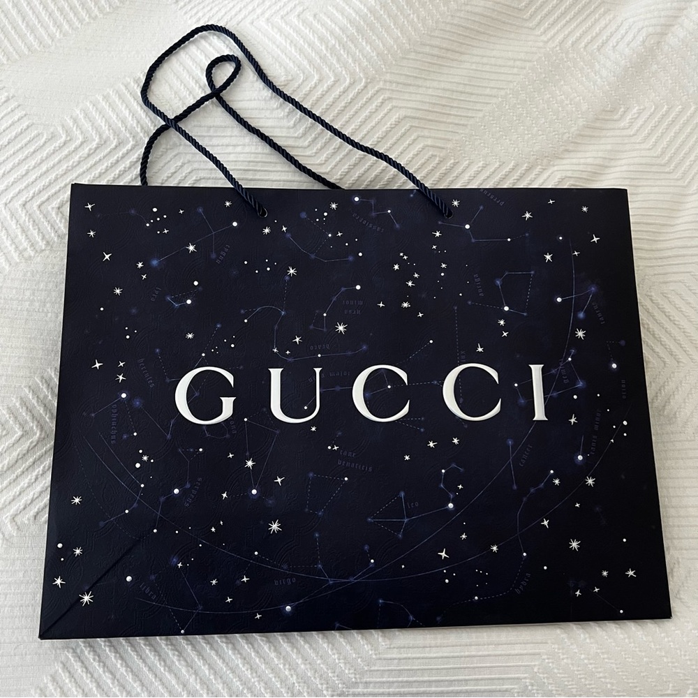 Large SPECIAL EDITION Gucci Gift Bag - Navy Constellation